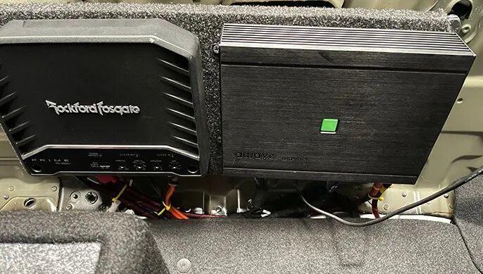 功放安装固定过程